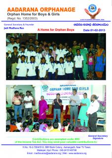 Aadarana - The Home for Orphaned and Needy Students   